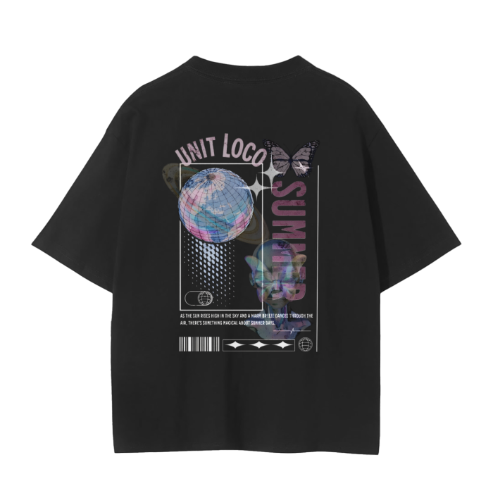 Drop Shoulder Seamless Cyber Ethereal T-Shirt - 230 GSM